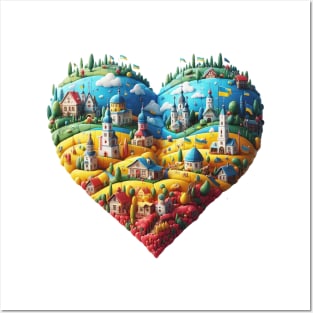 Ukraine in my Heart Posters and Art